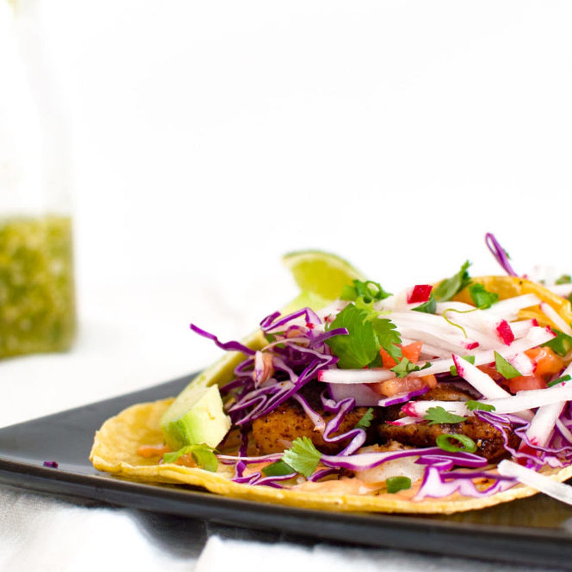 Skillet-Charred Fish Tacos