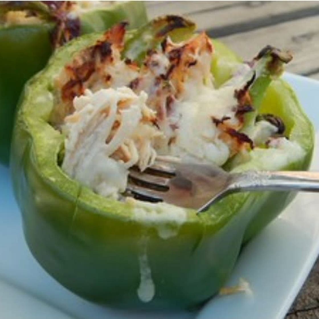 Chicken Philly Style Stuffed Peppers (2 points each)