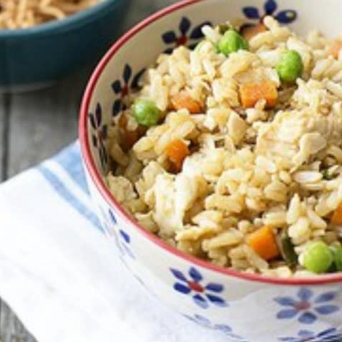 Skinny Chicken Fried Rice (4 points for 3/4 cup)
