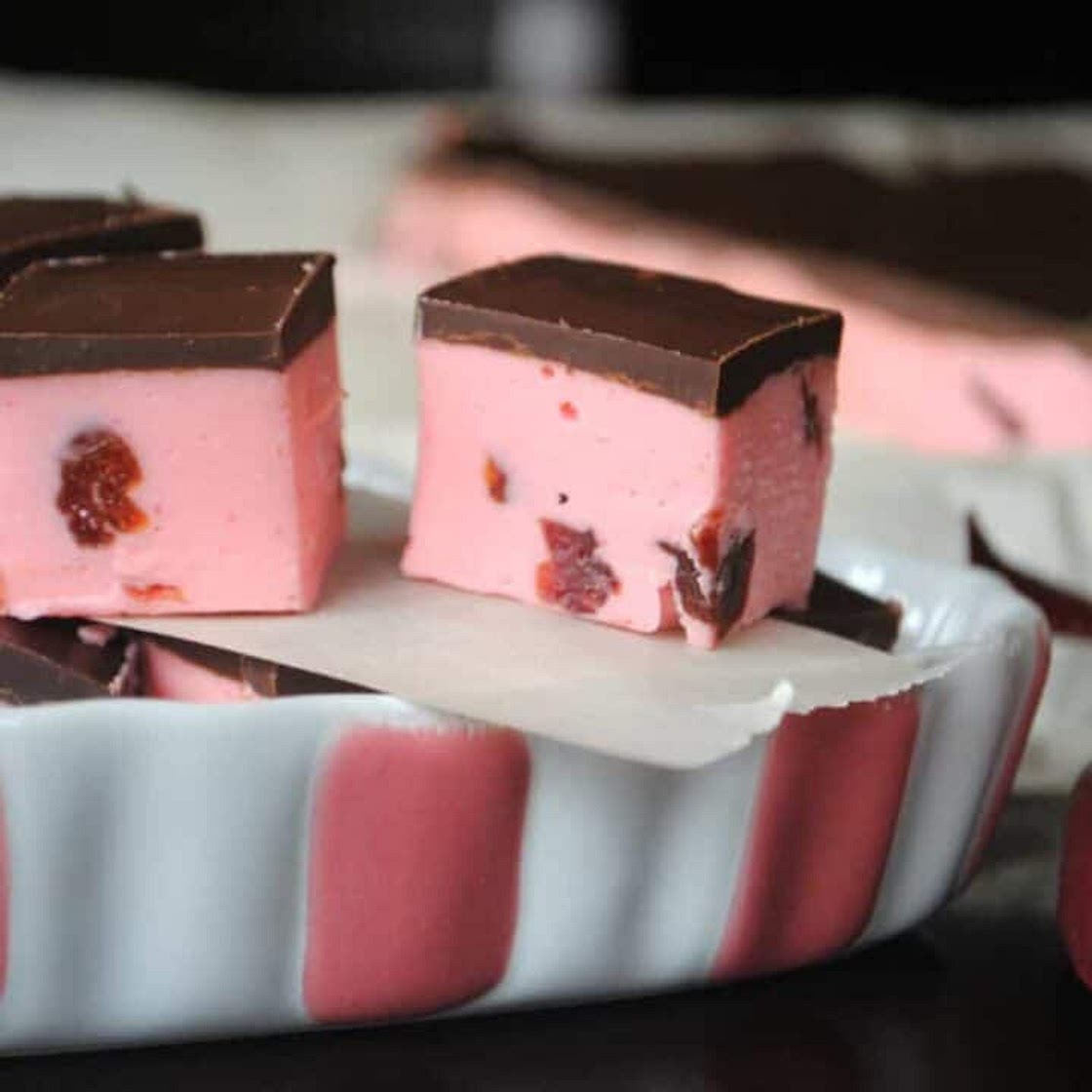 Cherry Fudge with Dark Chocolate