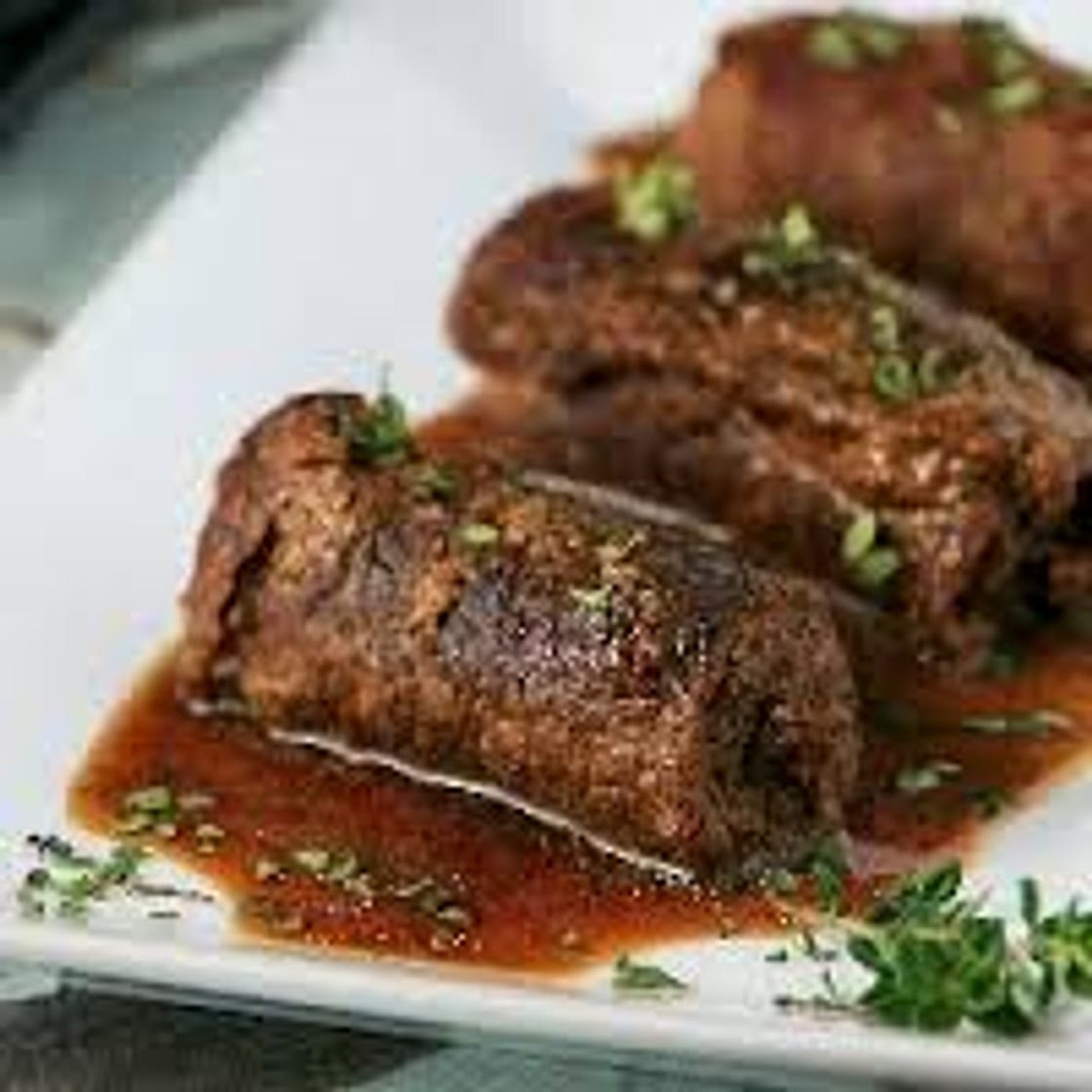 Mushroom Stuffed Beef Rouladen