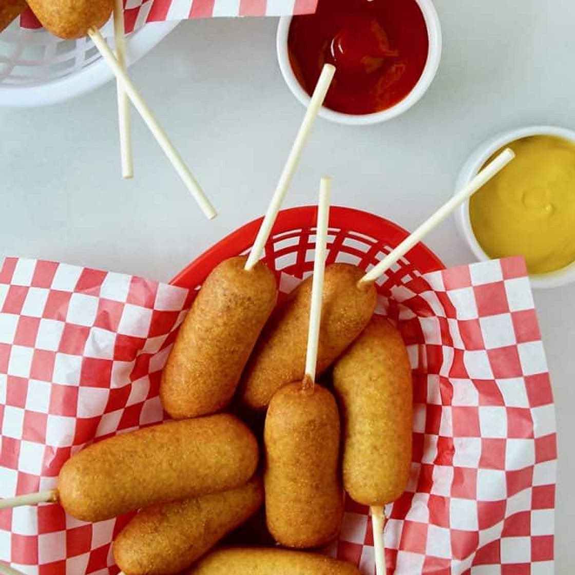 Mini corn dogs