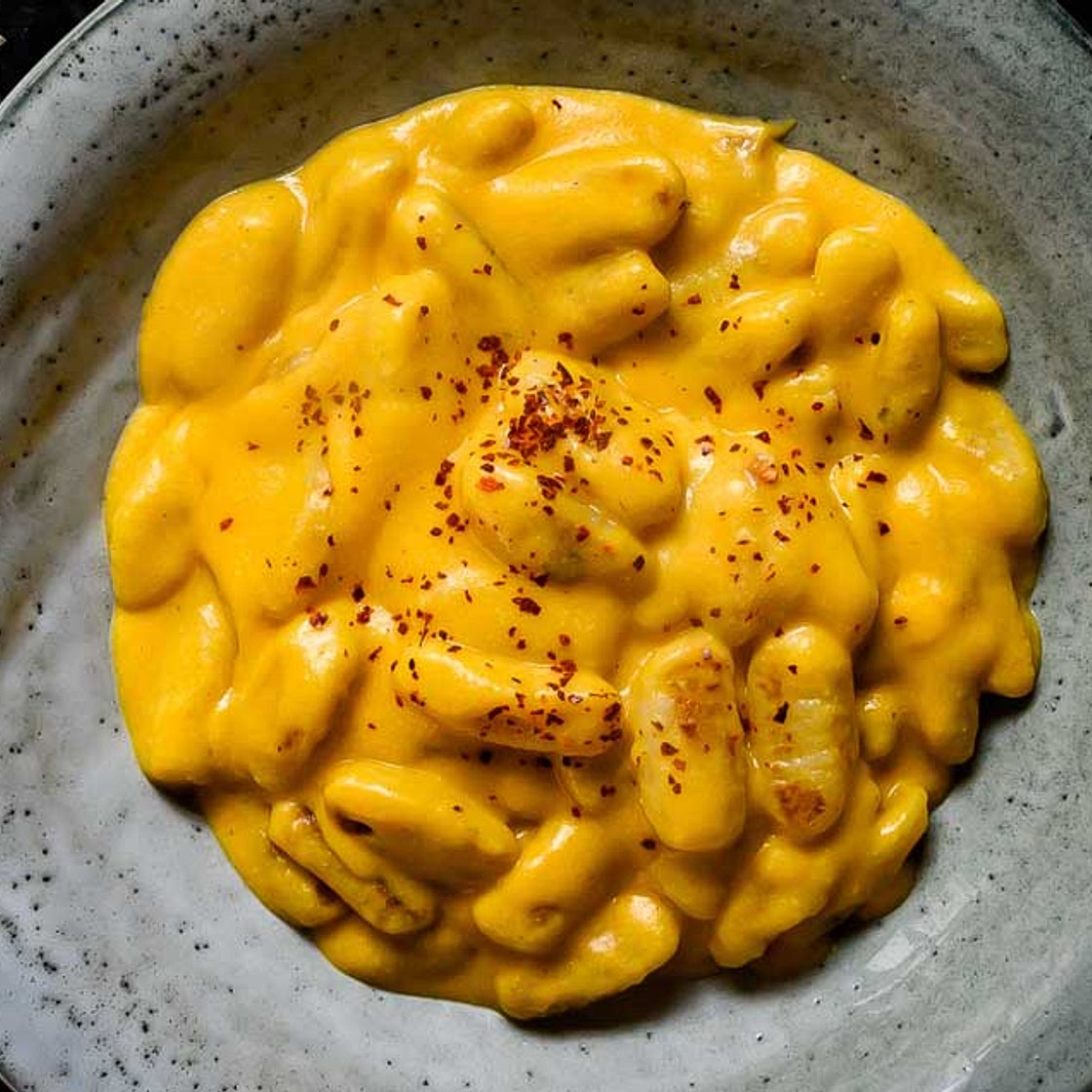 Vegan Gnocchi in Butternut Squash Sauce
