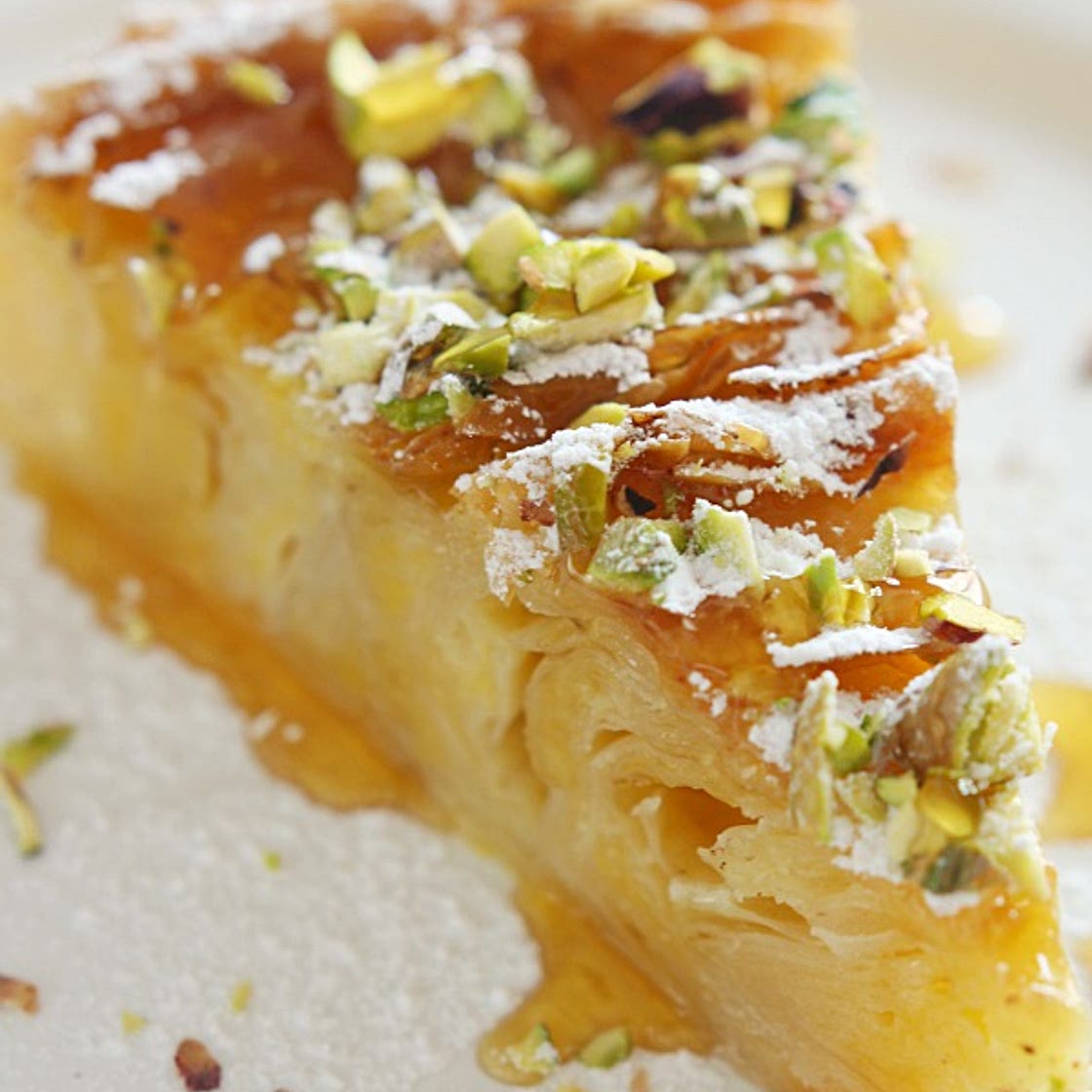 Pistachio and Honey Bougatsa