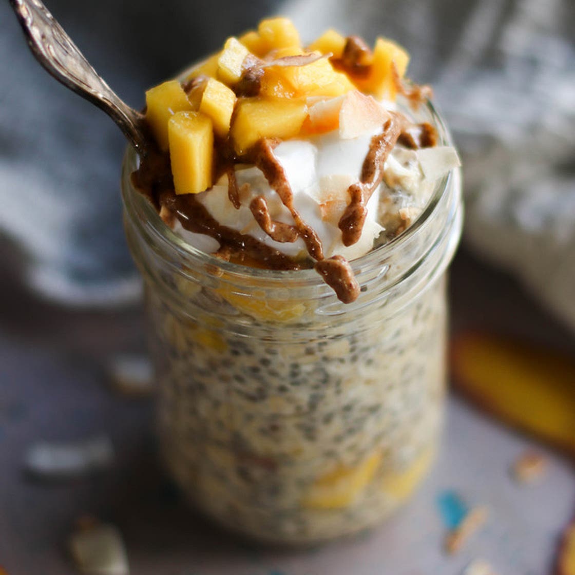 Tropical Mango Coconut Overnight Oats