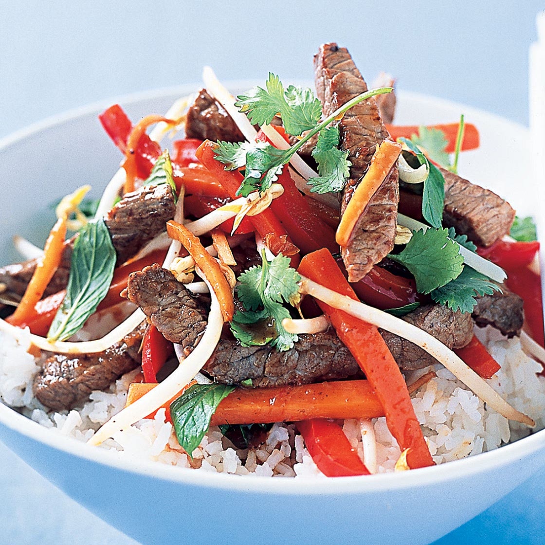 Thai beef stir-fry