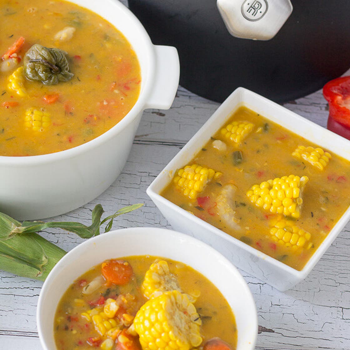 Traditional Trinidad Corn Soup