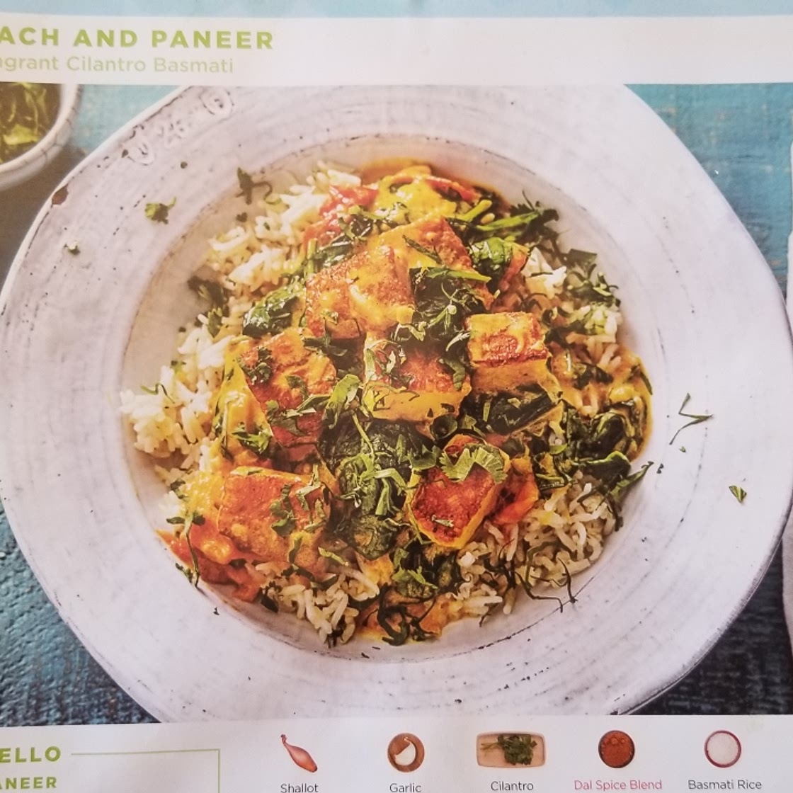Spinach and Paneer