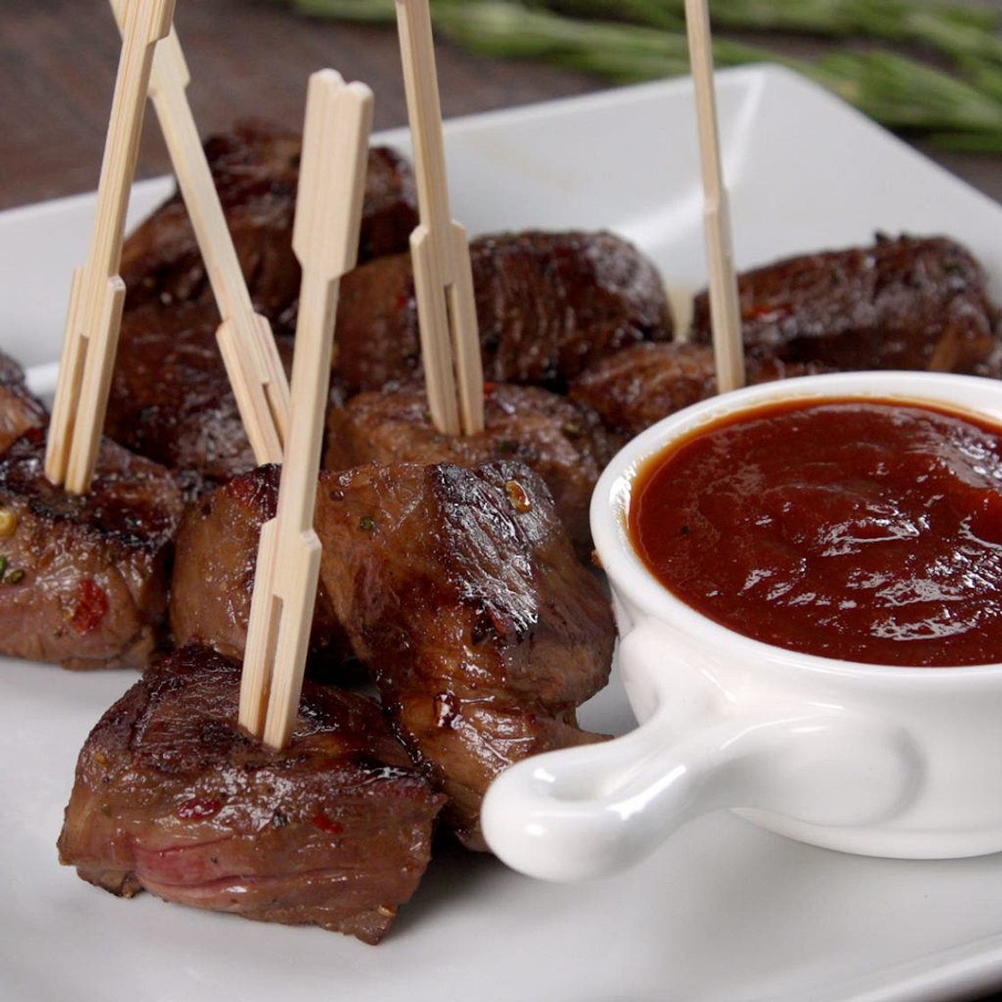 Honey Balsamic Steak Bites