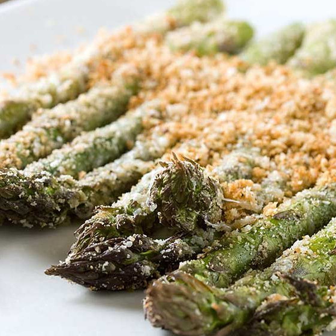 Baked Asparagus with Breadcrumbs Recipe