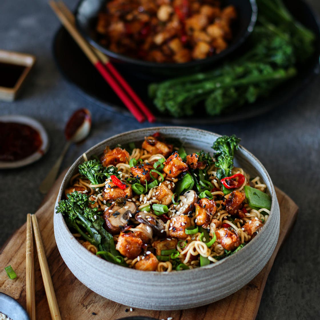 Spicy Garlic Tofu