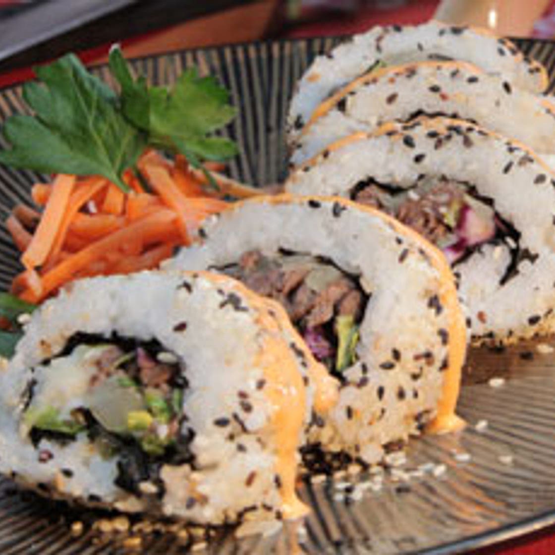 Philly Cheesesteak Sushi Roll