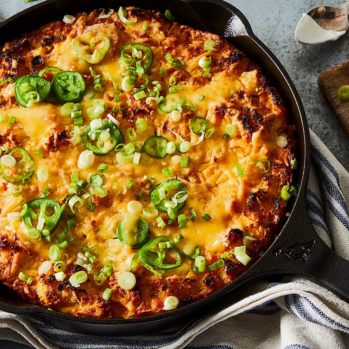 Cornbread Strata With Cheddar & Jalapeños