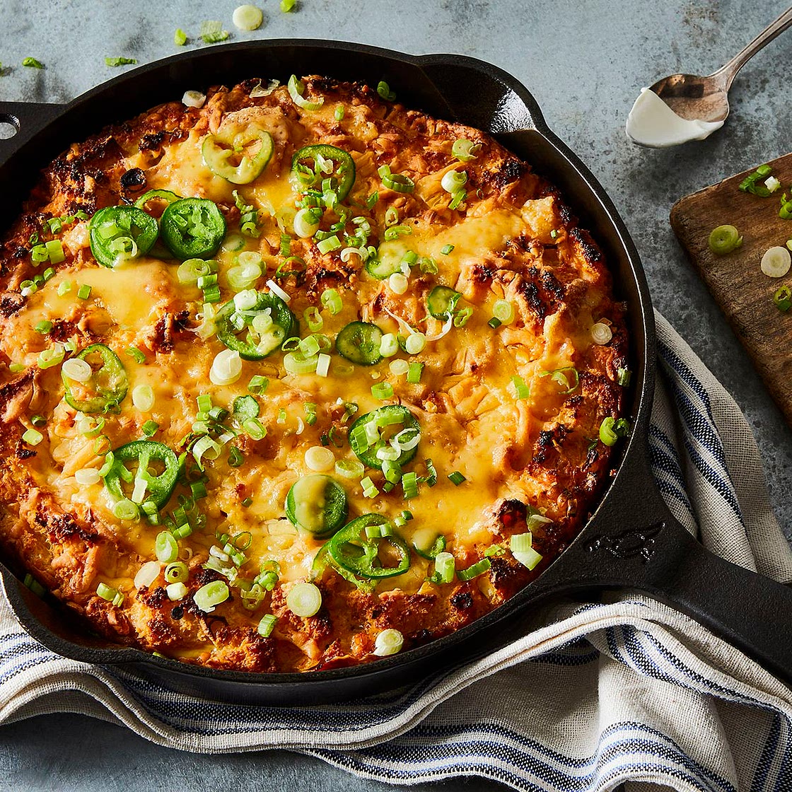 Cornbread Strata With Cheddar & Jalapeños