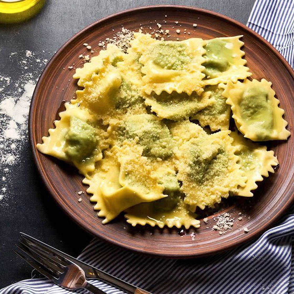 Ravioli + rucola