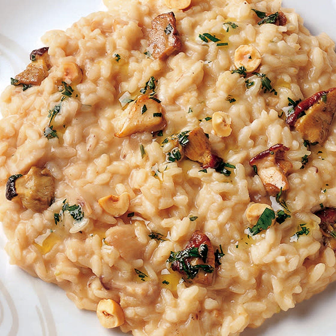 Risotto ai funghi (con zafferano)