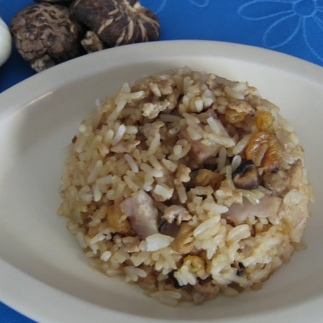 Fragrant Taro Rice 芋头饭Hakka phonetic : "wu tael fun"