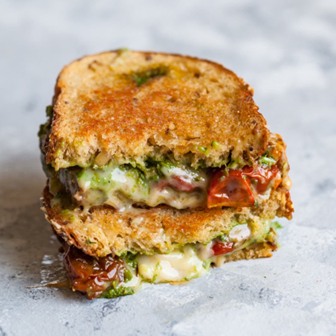 Vegan Pesto Grilled Cheese