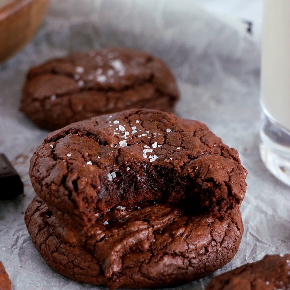 Fudgey Andes Brownie Cookies