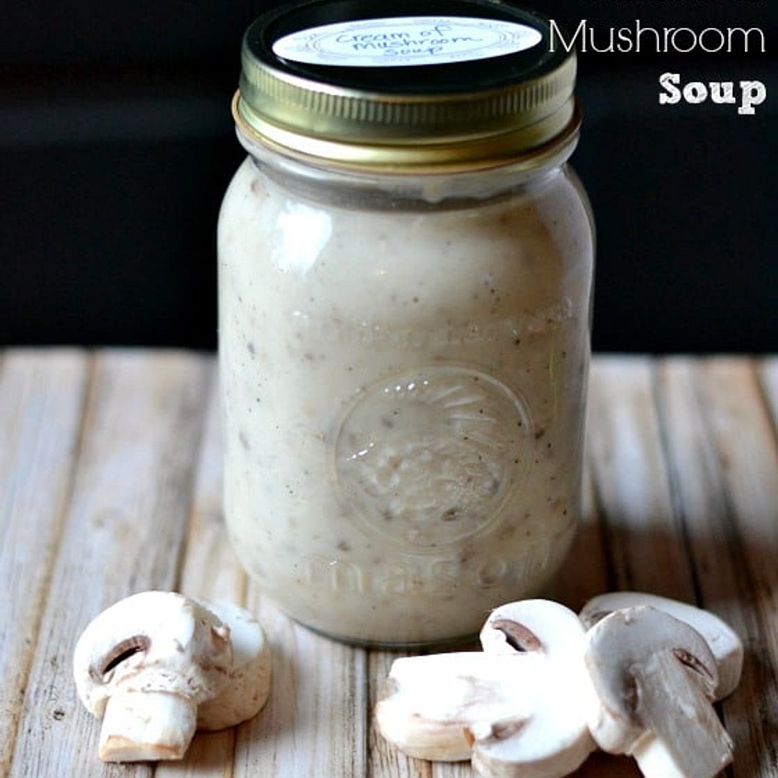 Homemade Condensed Cream of Mushroom Soup