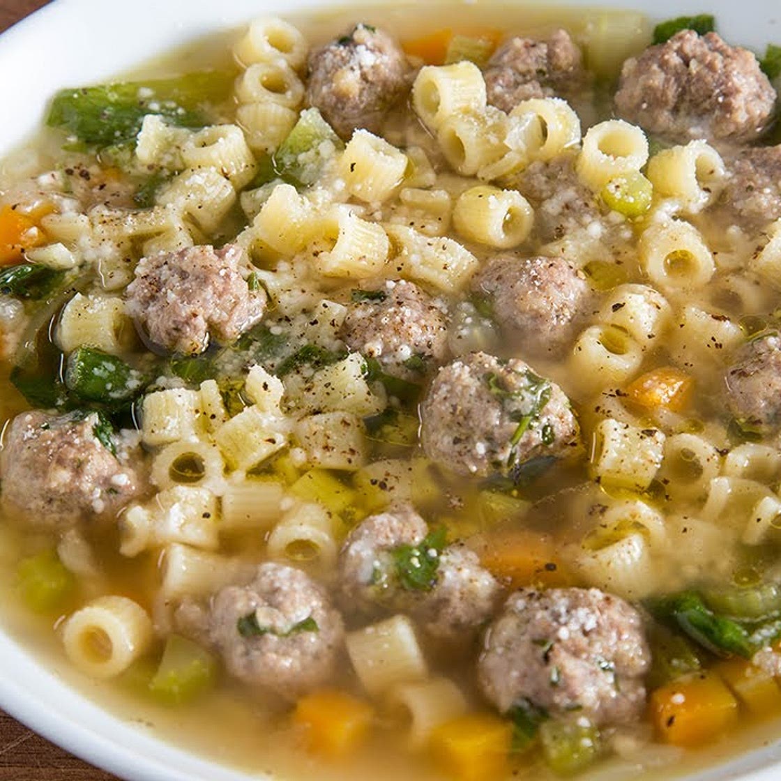 grandma's ITALIAN WEDDING SOUP (meatball soup)