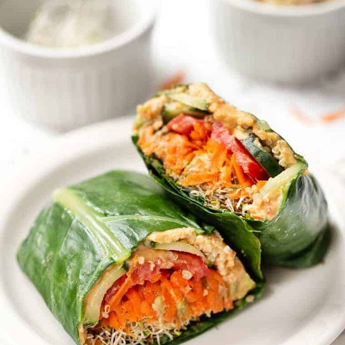 Quinoa & Veggie Collard Wraps