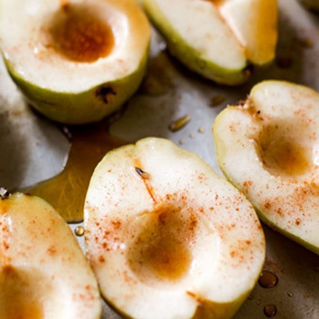 Maple Vanilla Baked Pears