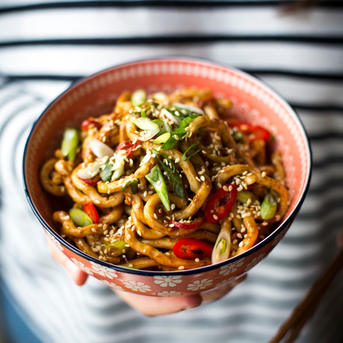 Hot & Spicy Peanut Butter Noodles