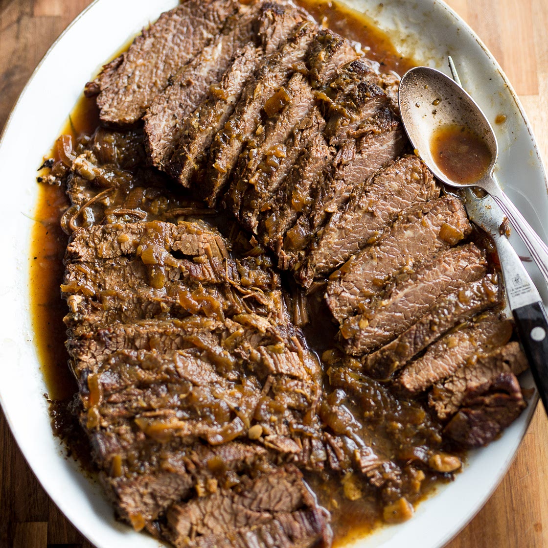 Slow Cooker Brisket with Onions - Whole30, Paleo