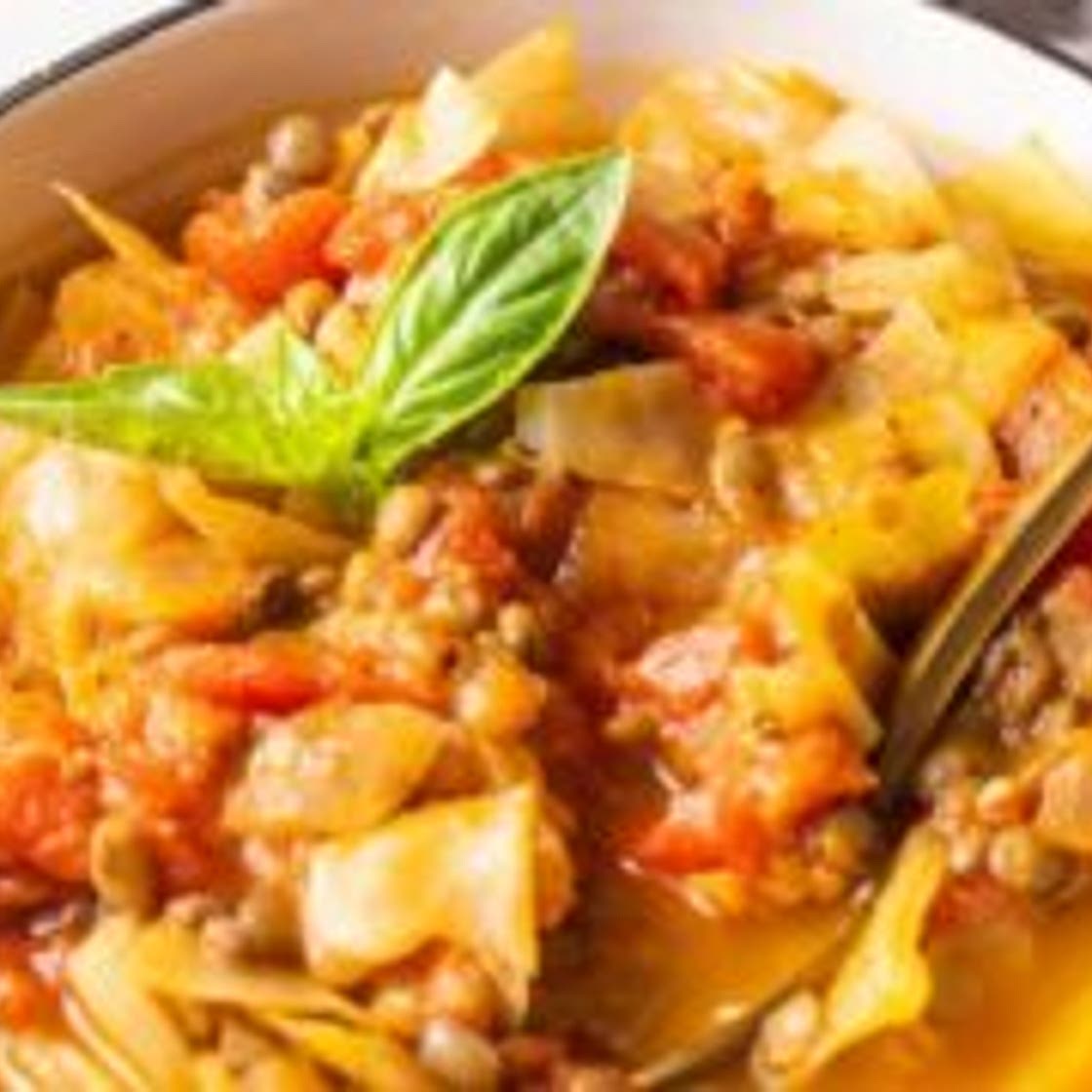 Cabbage Lentil Soup