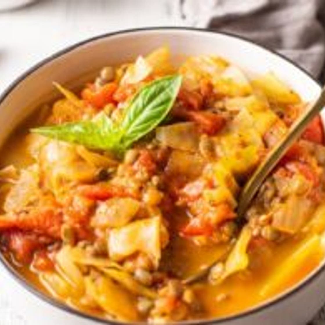Cabbage Lentil Soup