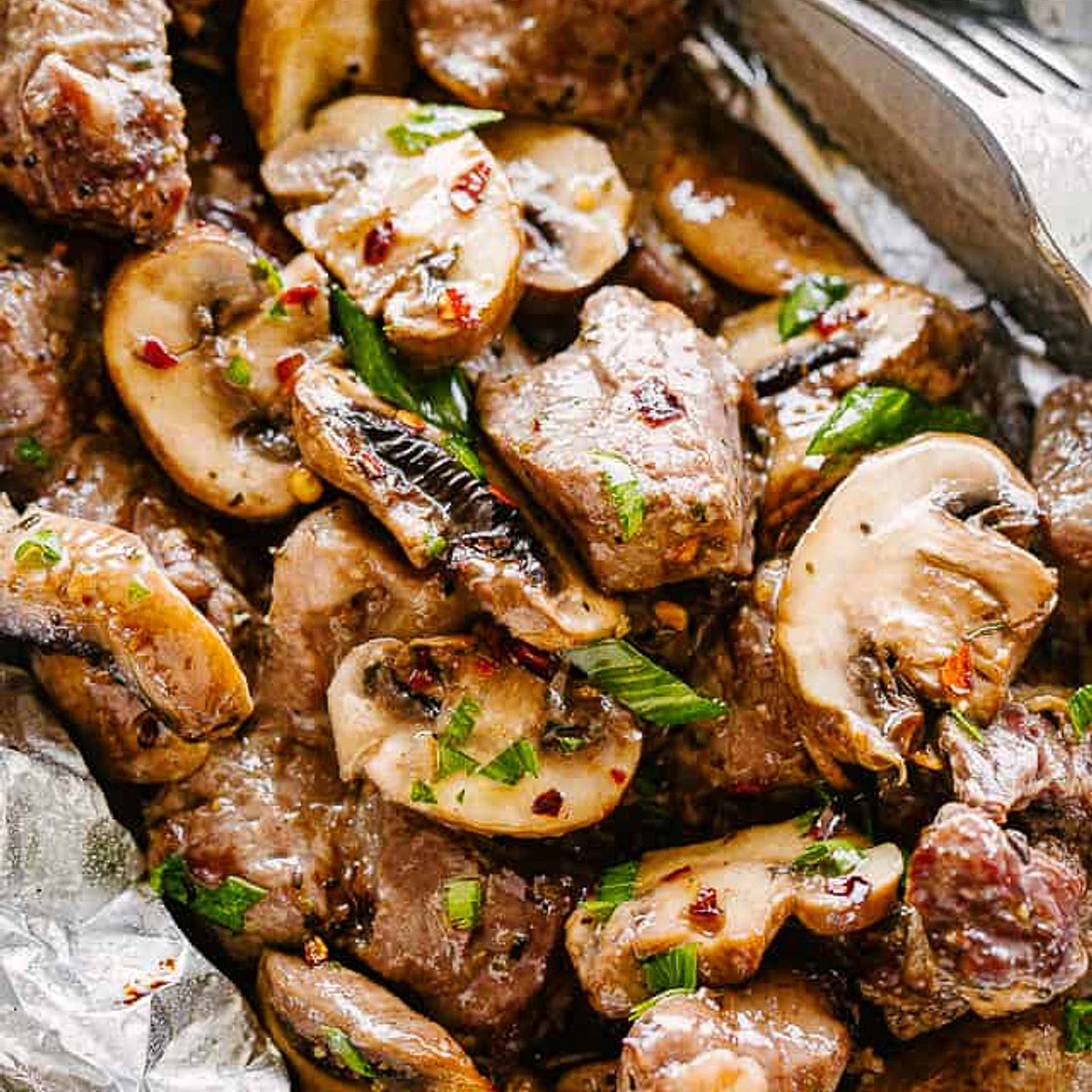 Steak & Mushrooms Foil Packs