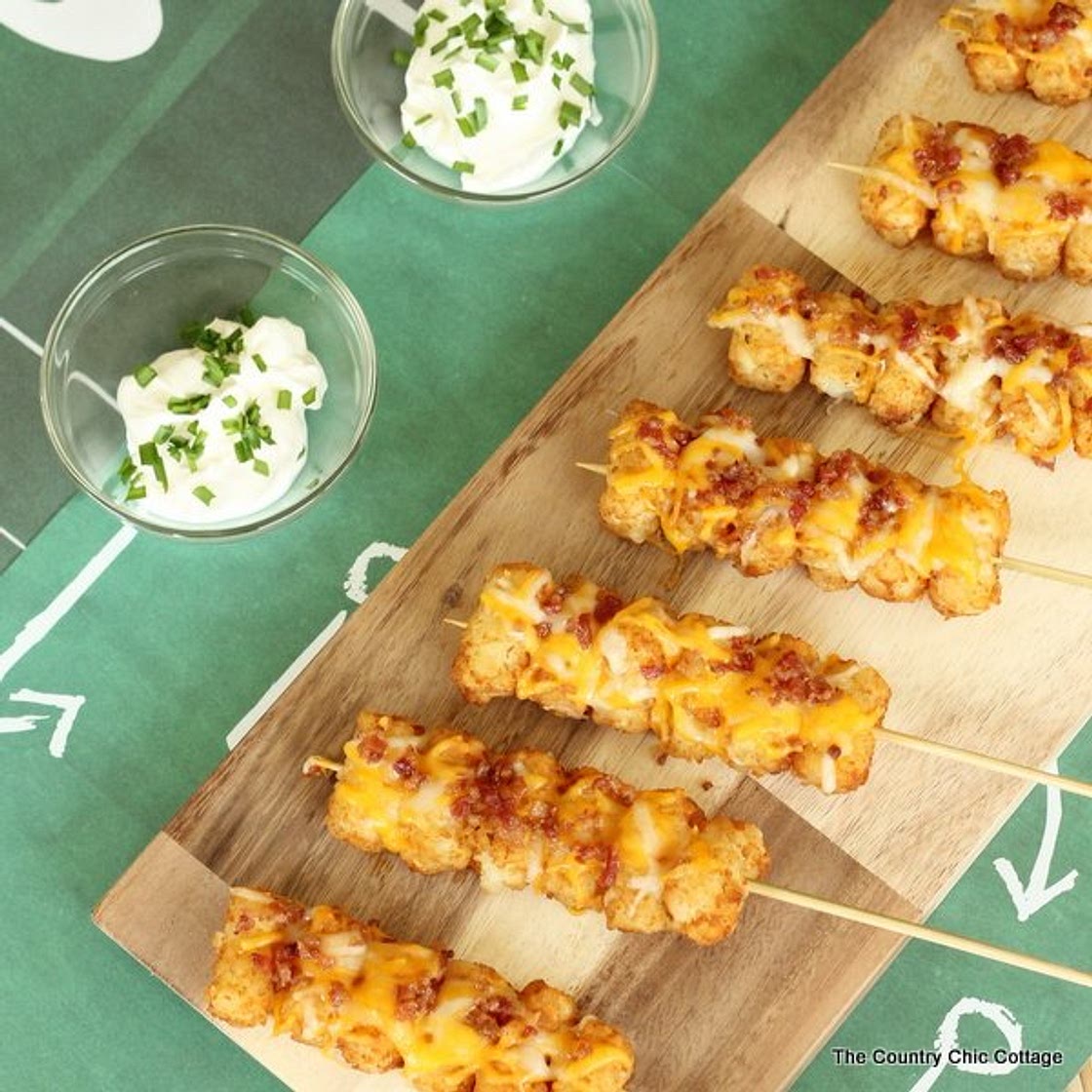Loaded Tot Kabobs Appetizer Recipe