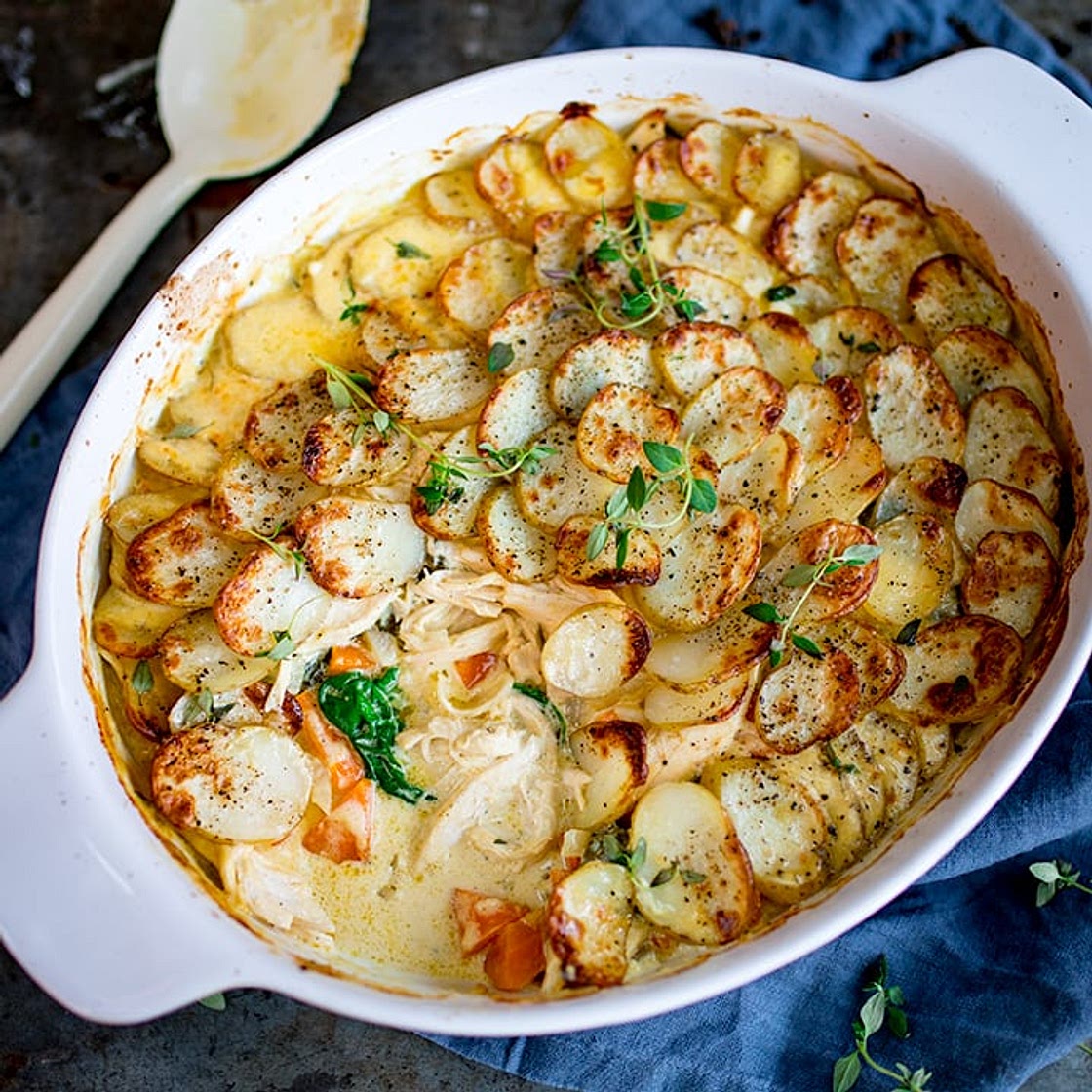 Creamy Chicken and Potato Bake