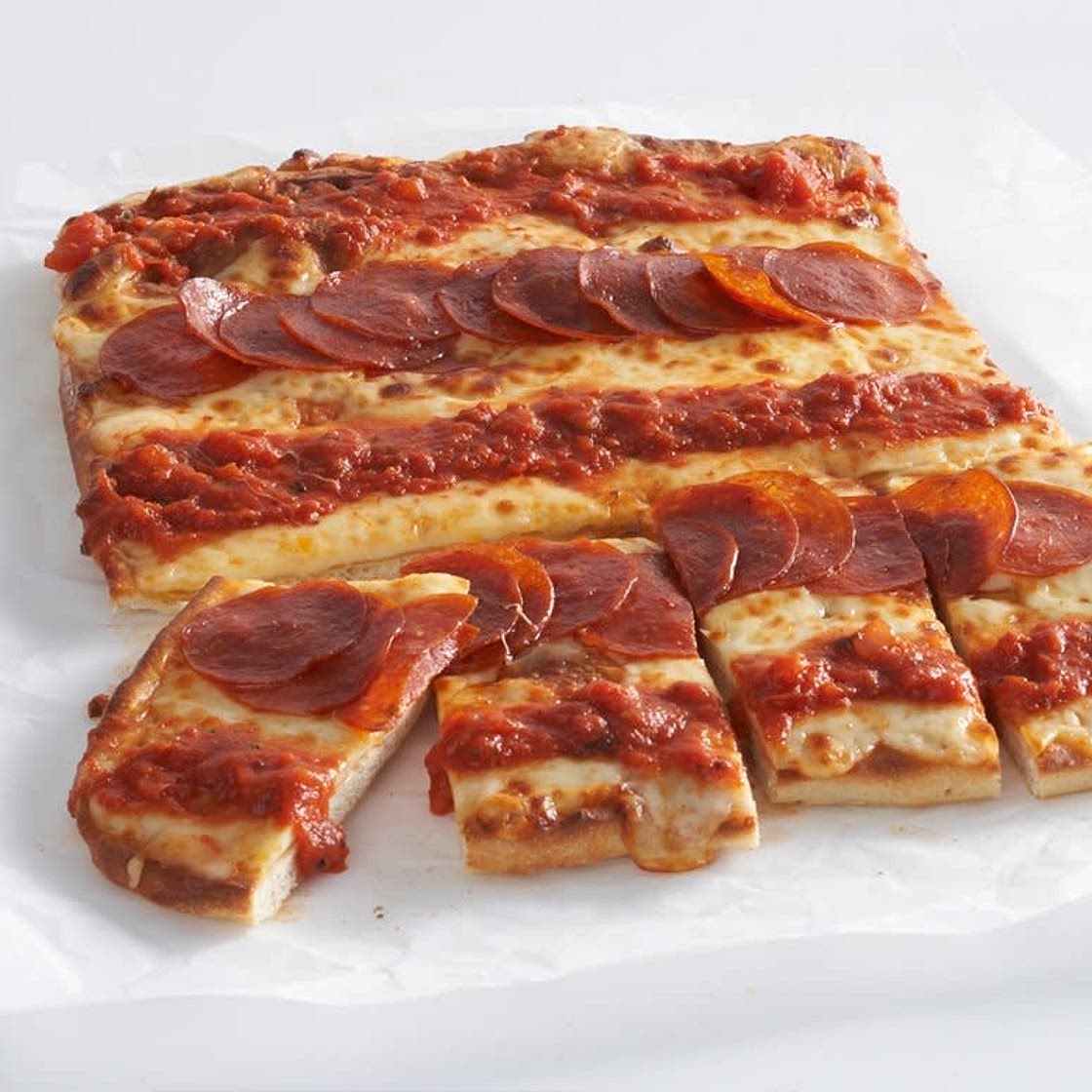 Classic Red Stripe Pan Pizza