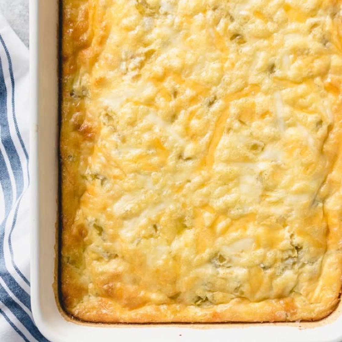 Green chili cheese casserole