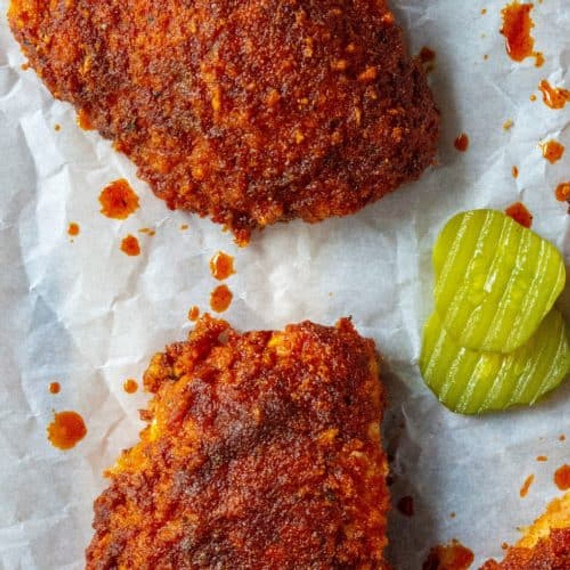 Oven Fried Nashville Hot Chicken