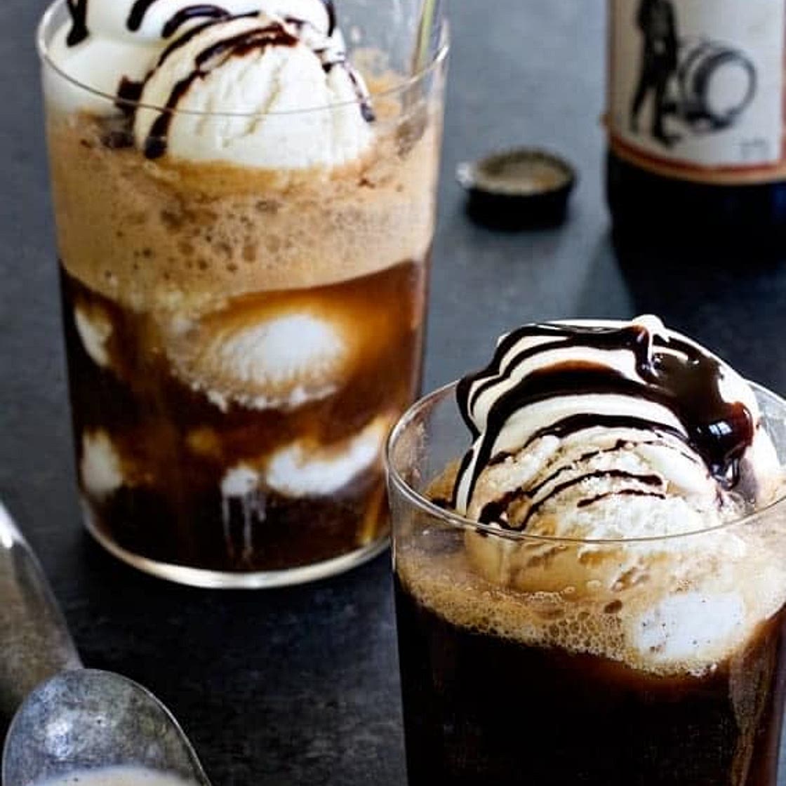 Root beer float