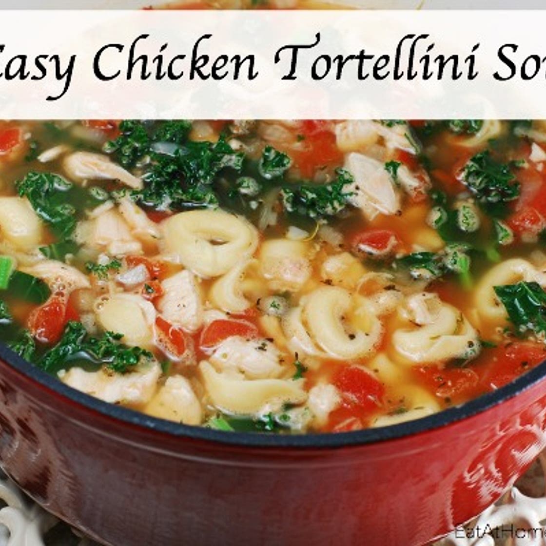 Easy chicken and tortellini soup