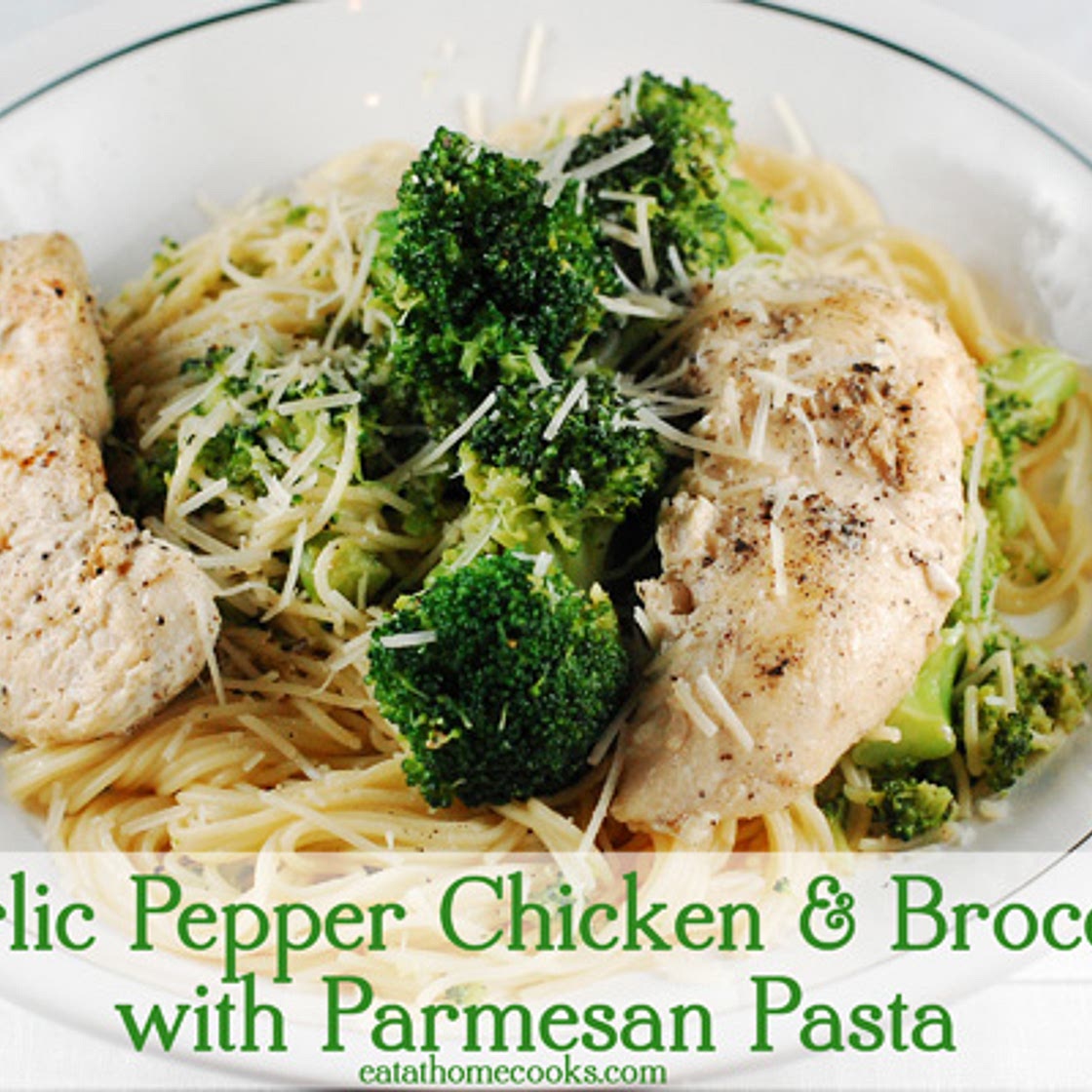Garlic pepper chicken and broccoli