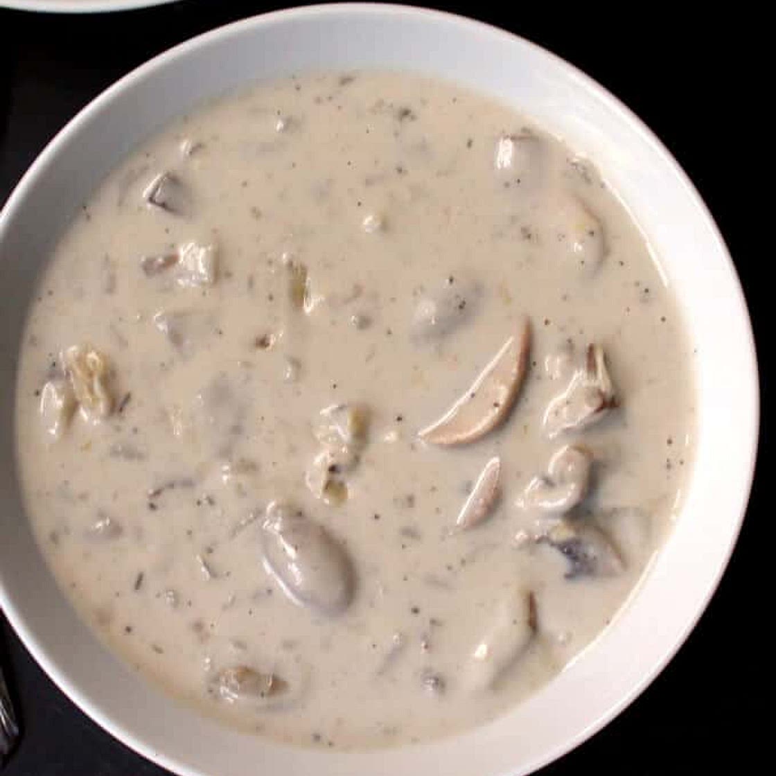 Vegan Cream of Mushroom Soup