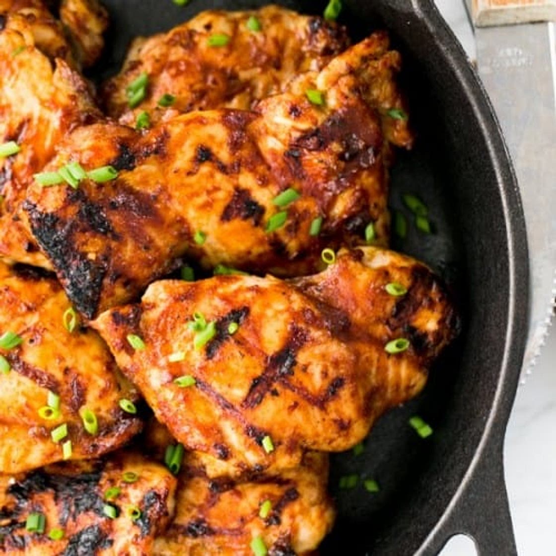 Juicy Barbecued Chicken Thighs Recipe