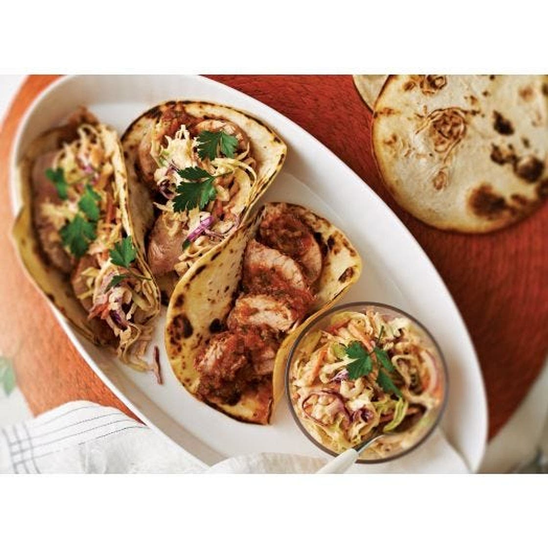 Carnitas Tacos With Spicy Slaw