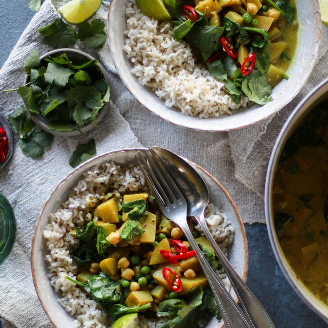 Potato & Green Pea Curry