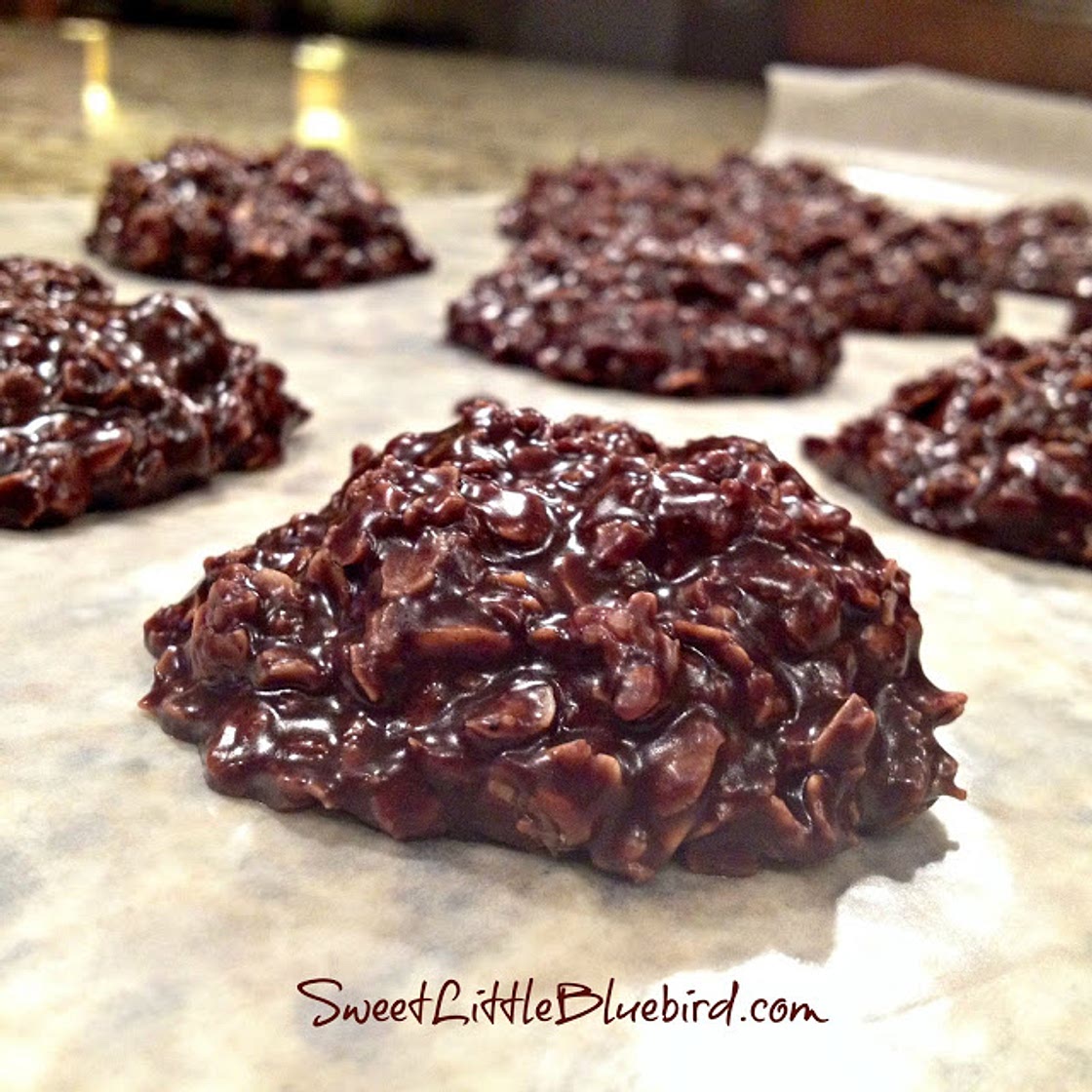 No Bake Chocolate Peanut Butter Cookies