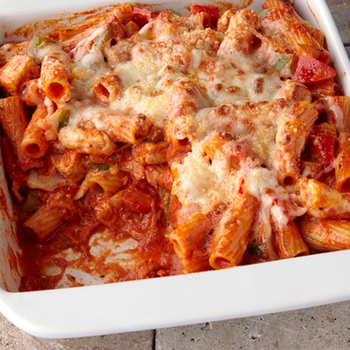 Chicken & Pepper Pasta Bake