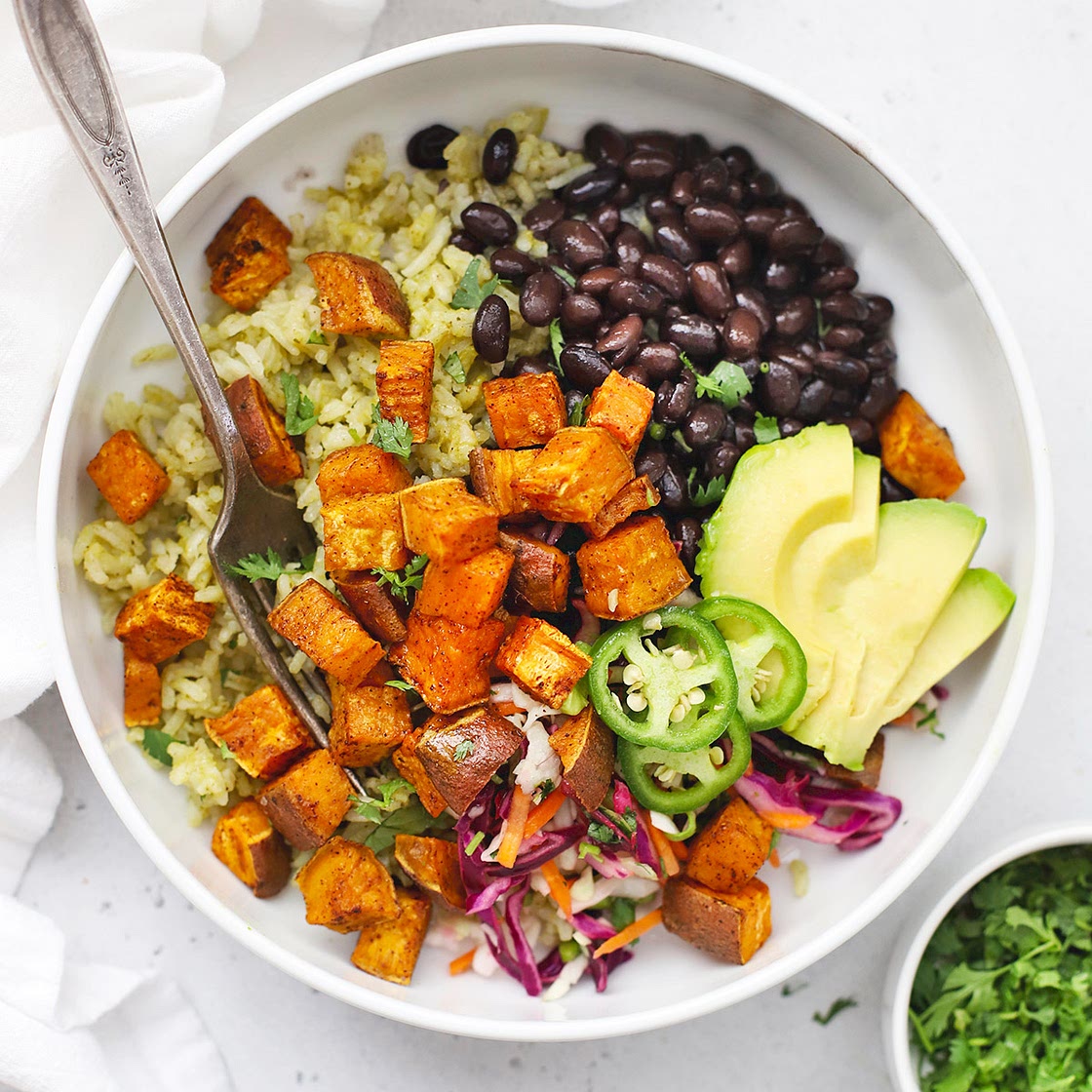 Chipotle Sweet Potato Burrito Bowls
