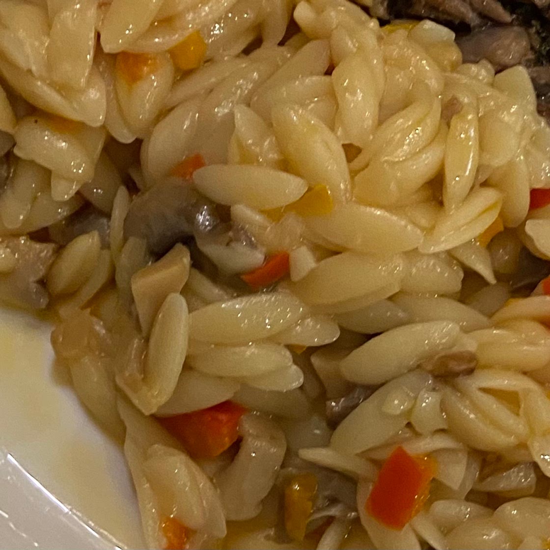 Orzo with Mushrooms