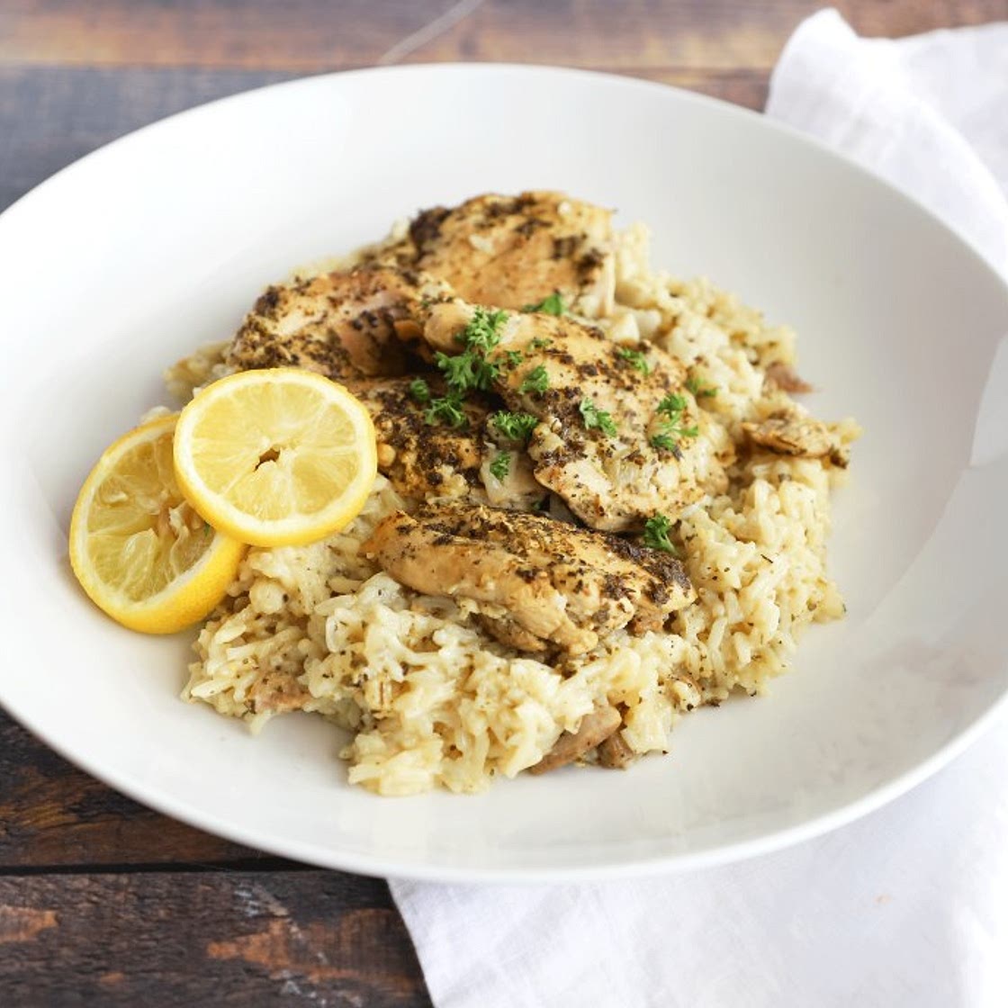 Pressure Cooker Lemon Chicken and Rice