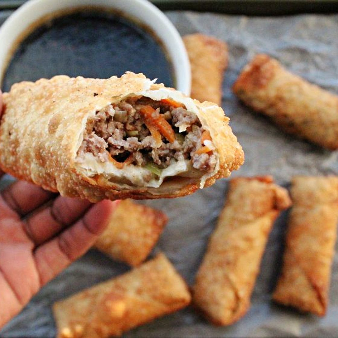 Beef Egg Rolls